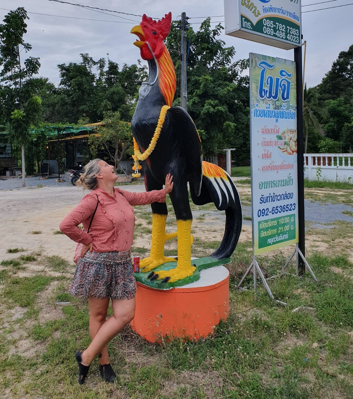 Ich zeige Urlaubsmode in Thailand